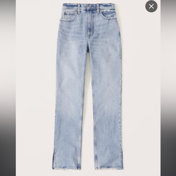 Abercrombie & Fitch Denim - ABERCROMBIE & FITCH Ultra High Rise 90s Straight Jean SIZE 25